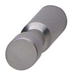 Knob, steel, matt, M4, 12 x 30mm