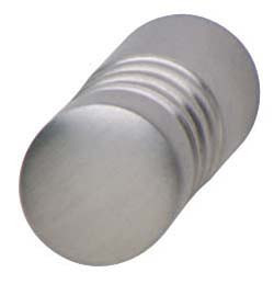 Knob, steel, matt, M4, 15 x 30mm