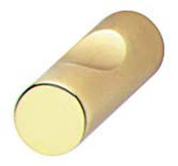 Knob, brass, gold colored polished, M4, diameter 11 x 25mm