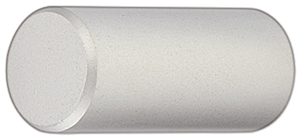 Knob, brass, nickel matt, M4, diameter 12 x 25mm