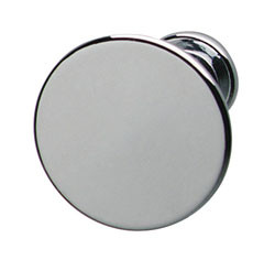 Knob, brass, chrome polished, M4, diameter 30 x 31mm