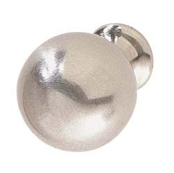 Knob, zinc, stainless steel, M4, diameter 25 x 35mm
