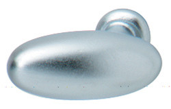 Knob, Bella Italiana, zinc, chrome matt, M4, 34mm