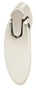 Knob, Bella Italiana, zinc, brushed nickel, M4, 42 x 15mm