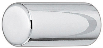 Knob, brass, chrome polished, M4, diameter 12 x 25mm