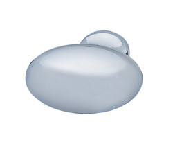 Knob, zinc, chrome polished, M4, diameter 34.5 x 35mm