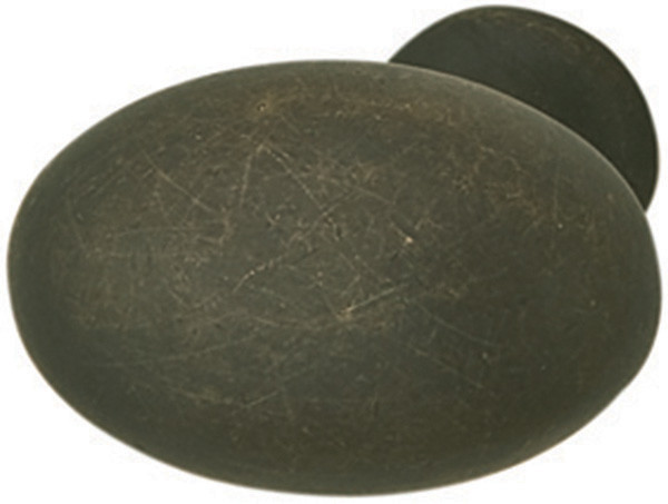 Knob, zinc, oil rubbed bronze, M4, diameter 34.5 x 35mm