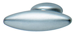 Knob, zinc, chrome matt, M4, 40 x 23mm