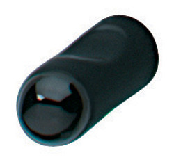 Knob, Bella Italiana, zinc, black polished, M4, 10 x 23mm
