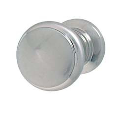Knob, brass, nickel brushed, 8-32, 31 x 26mm