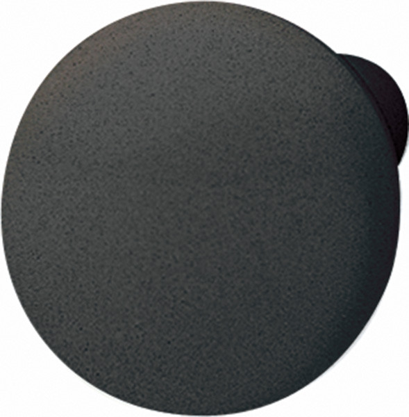Knob, plastic, black, 34 x 27mm