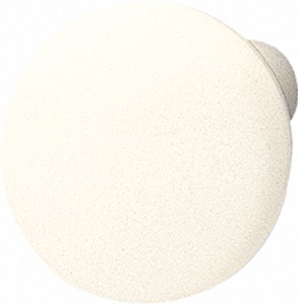Knob, plastic, almond, 34 x 27mm