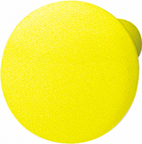 Knob, plastic, white, 34 x 27mm