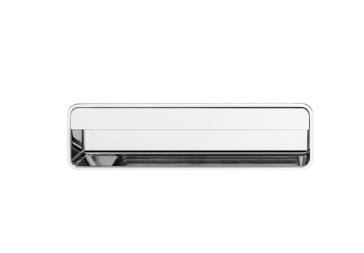 Mortise Pull, zinc, polished chrome, M4, center to center 160mm