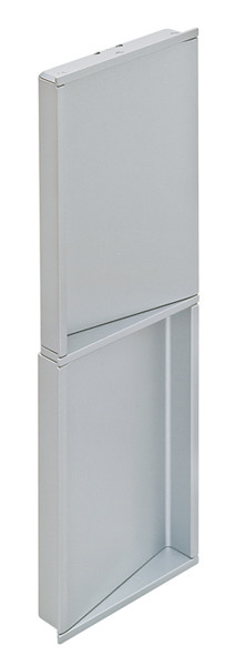 Mortise Handle, Bella Italiana, zinc/aluminum, silver aluminum, M4, 256mm