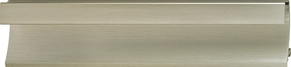 Flush Handle, aluminum, stainless steel colored, 972 x 49mm