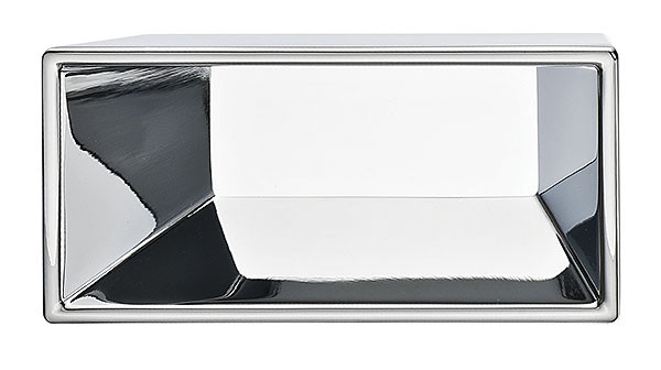 Handle, zinc, polished chrome, M4, center to center 64mm