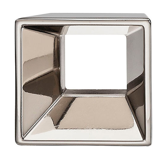 Handle, zinc, brushed nickel, M4, center to center 32mm