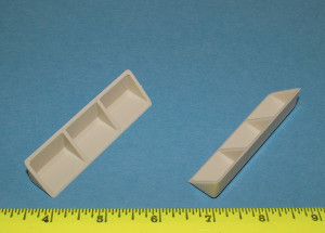 Corner Brace Almond 3" w/ 5/8" sidewall,?