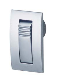 Handle, zinc, chrome matt, M4, 55 x 32mm