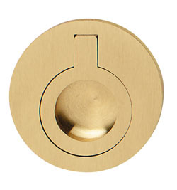 Handle, brass, matt, M4, 50mm