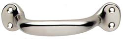 Handle, steel, nickel polished, center to center 99mm