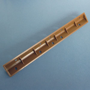 Vertical Corner Brace Tan 9-1/2" X 3/4" X 3/4", Pkg of 50