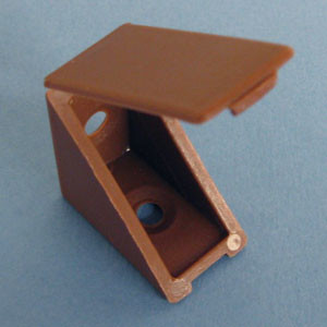 Corner Brace Cocoa Brown 1-3/4" X 1-1/4" X 1-1/4", Pkg of 100