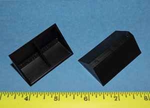 Heavy Duty Corner Brace Black 2" X 1" X 1", Pkg of 100