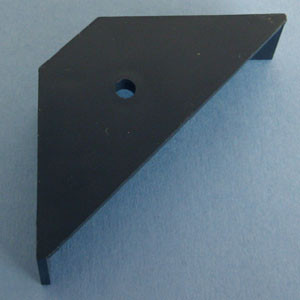 Heavy Duty Corner Brace Black 3" X 3" X 7/8", Pkg of 1000