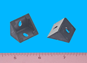 Vertical Corner Brace Black 1" X 3/4" X 3/4", Pkg of 1000