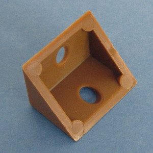 Vertical Corner Brace Tan 1" X 3/4" X 3/4", Bag of 12