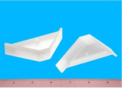 One Corner Brace Natural White 2-1/2" X 2-1/2" X 3/4" , Quantity Discounts