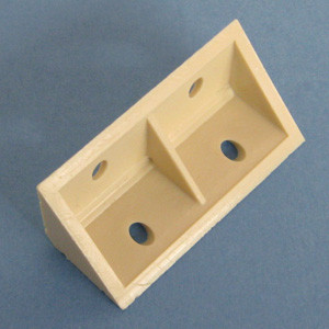 Vertical Corner Brace Almond 2" X 3/4" X 3/4", Pkg of 500