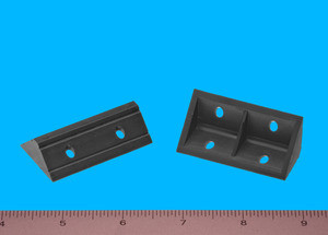 Vertical Corner Brace Black 2" X 3/4" X 3/4", Pkg of 100