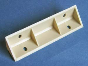 Vertical Corner Brace Almond 3-1/2" X 3/4" X 3/4", Bag of 10