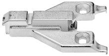 Clip Adapter Plate, For Face Frame, 3Mm, Height Adjustable, Center Mount, Screw-On