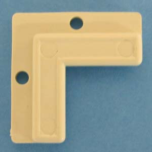 Glass Corner Clip Almond 1/8", Pkg of 1000