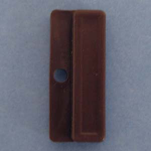 Glass Clip Brown 1/8", Pkg of 50