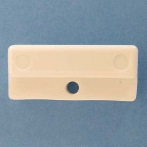 Glass Clip White 3/16", Bag of 6