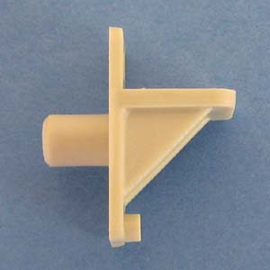 Shelf Support 1/4" - 5/16" peg, Almond, Bag of 12
