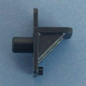 Shelf Support 1/4" - 5/16" peg, Black, Bag of 500