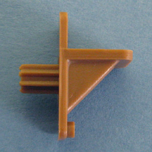 Shelf Support 1/4" - 5/16" fluted peg, Tan, Bag of 12