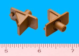 Shelf Support 1/4" - 5/16" peg, Tan, Bag of 1000