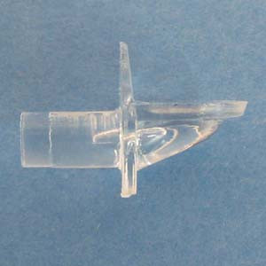 Shelf Support 3/8" - 5mm peg, Clear, Pkg of 100