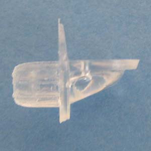 Shelf Support 1/4" - 1/4" peg, Clear, Bag of 12