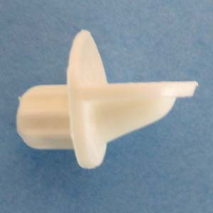 Shelf Support 1/4" - 1/4" peg, White, Pkg of 100