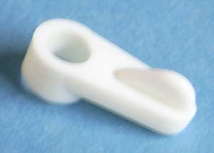 Window Clip White 1/16", Pkg of 1000