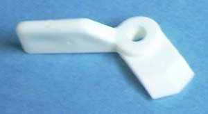 Flush Screen Clip White, Pkg of 100