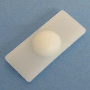 Furniture Slide Glide Natural 1-3/4" X 3/4" X 3/32", Pkg of 500